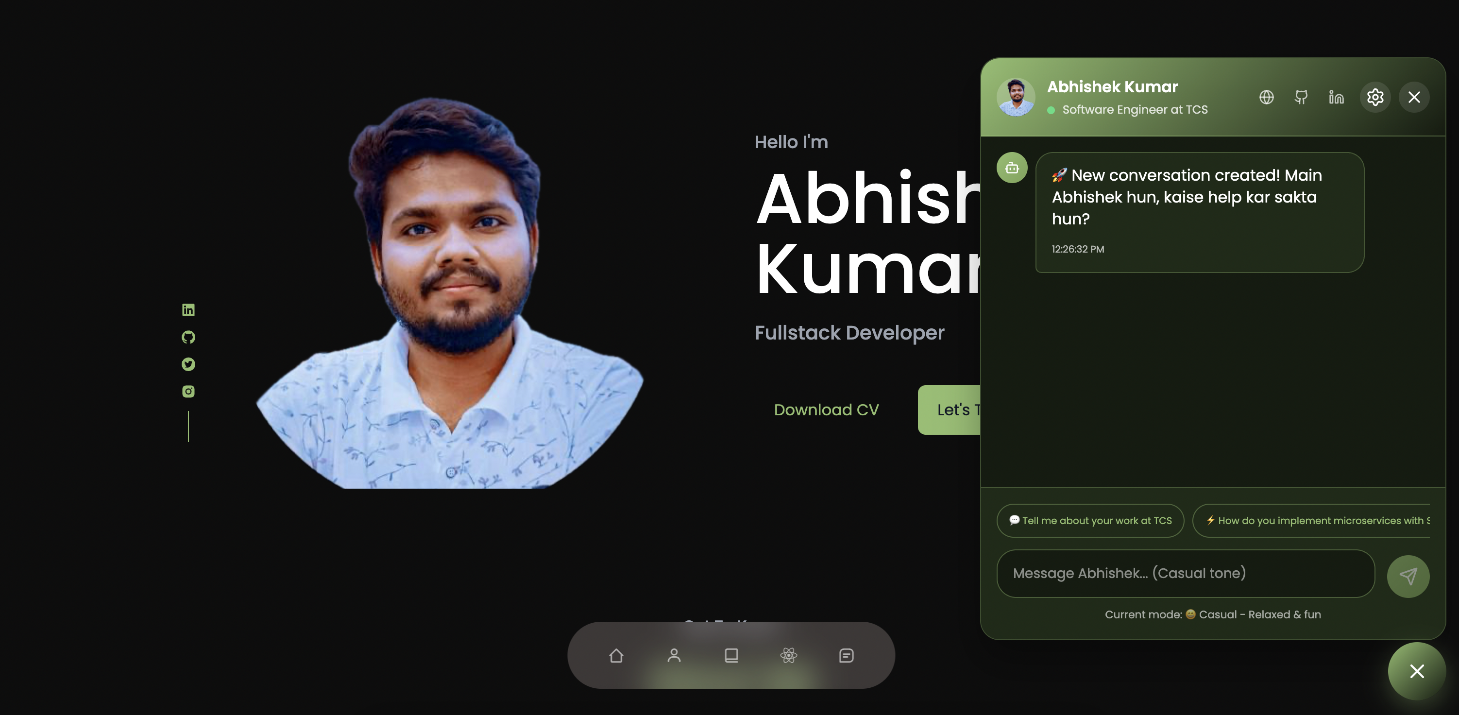 Persona Chatbot AI